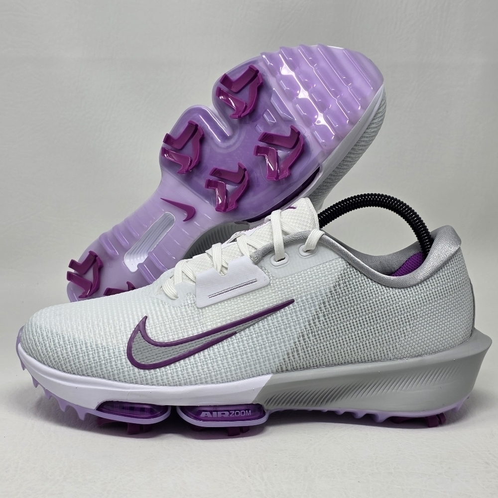 Nike Mens Size 9 Air Zoom Infinity TR 2 Golf Grey Purple Sneakers FD0217-102 New